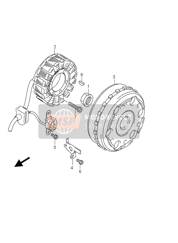 3237133E00, Pletina Plato Magnetico, Suzuki, 3